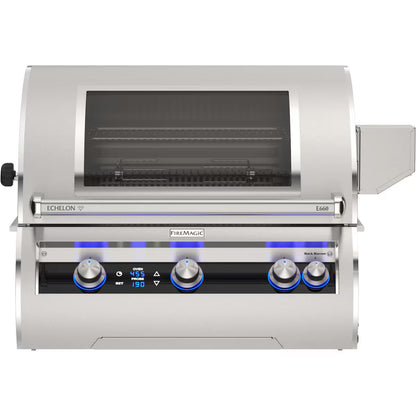 Fire Magic Echelon Diamond E660i 30-Inch Built-In Propane/Natural Gas Grill w/ Rotisserie, Magic Window & Thermometer