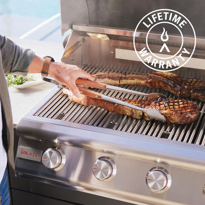 Blaze - LTE+ 40-in 5-Burner Built-In Propane Grill w/ Lift-Assist Hood & Rear Infrared Burner - BLZ-5LTE3