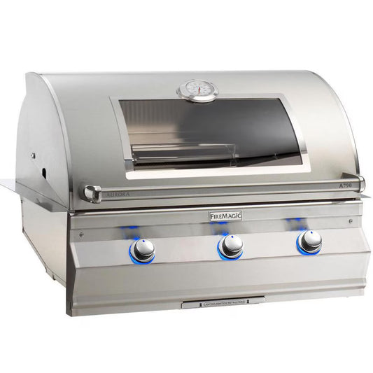 Fire Magic Aurora A790I 36-Inch Built-In Propane/Natural Gas Grill With Magic View Window And Thermometer