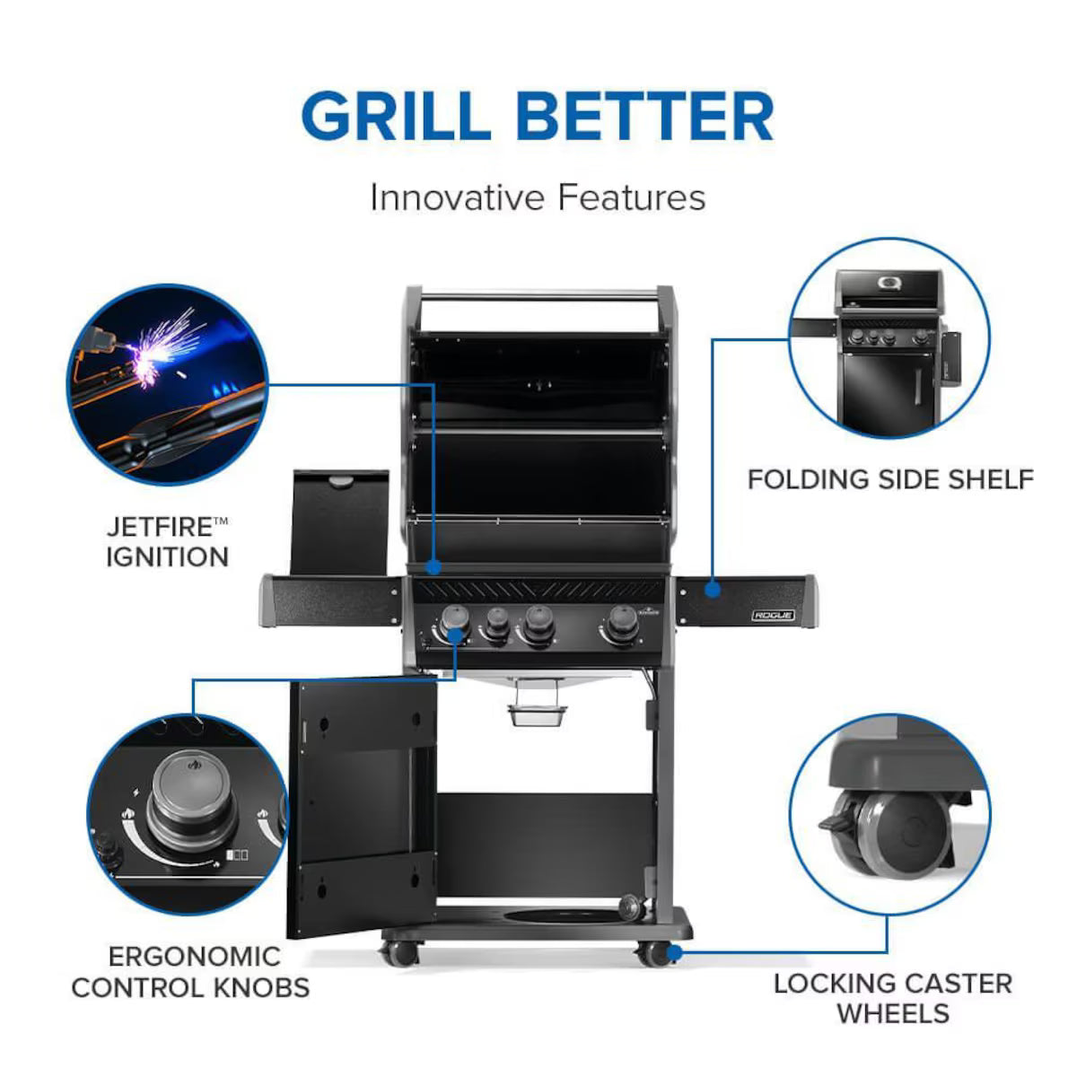 Rogue® 425 SB with Range Side Burner