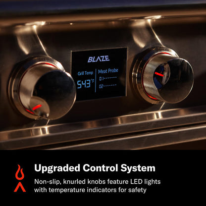 Blaze LTE PRO 32-in 4-Burner Built-In Natural Gas Grill w/ Digital Temperature Screen & Rotisserie - BLZ-4LTEPRO