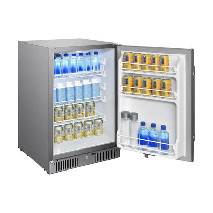 Blaze - 20-Inch 4.3 Cu. Ft. Outdoor Rated Refrigerator w/ Lock - BLZ-SSRF20-4.3