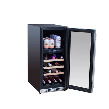 AMD 15" Outdoor Rated Dual Zone Wine Cooler - AMD-RFR-15WD