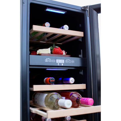 AMD 15" Outdoor Rated Dual Zone Wine Cooler - AMD-RFR-15WD