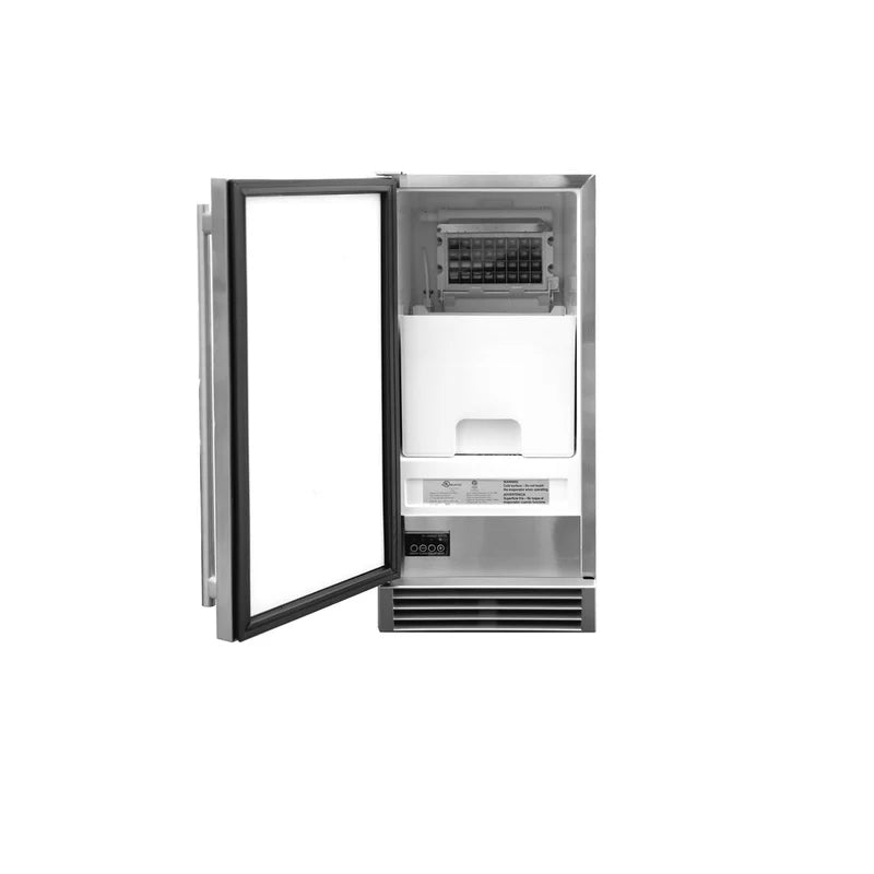 AMD 15" UL Outdoor Rated Nugget Ice Maker - 50 lb Capacity - AMD-IM-15N