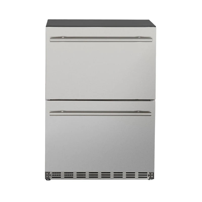 AMD 24" 5.3C Deluxe Outdoor Rated 2-Drawer Refrigerator - AMD-RFR-24DR2-A