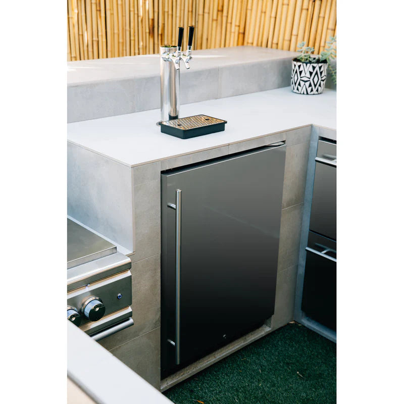 AMD 24" 6.6C Deluxe Outdoor Rated Kegerator - AMD-RFR-24DK-P