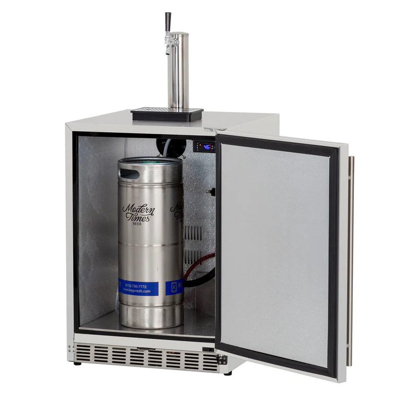 AMD 24" 6.6C Deluxe Outdoor Rated Kegerator - AMD-RFR-24DK-P