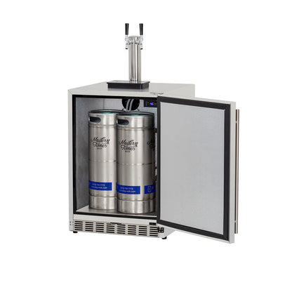AMD 24" 6.6C Deluxe Outdoor Rated Kegerator - AMD-RFR-24DK-P