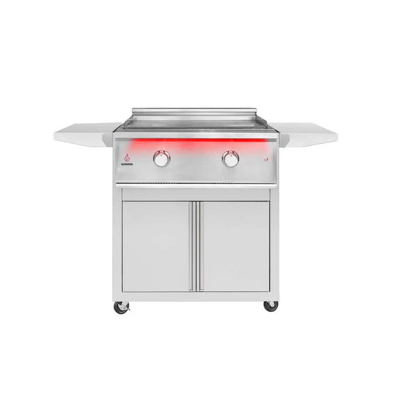 TrueFlame 30" Handleless Deluxe Cart with Fold-Down Side Shelves Fits for TFG30, TFG30L - CART-TF-GRID30